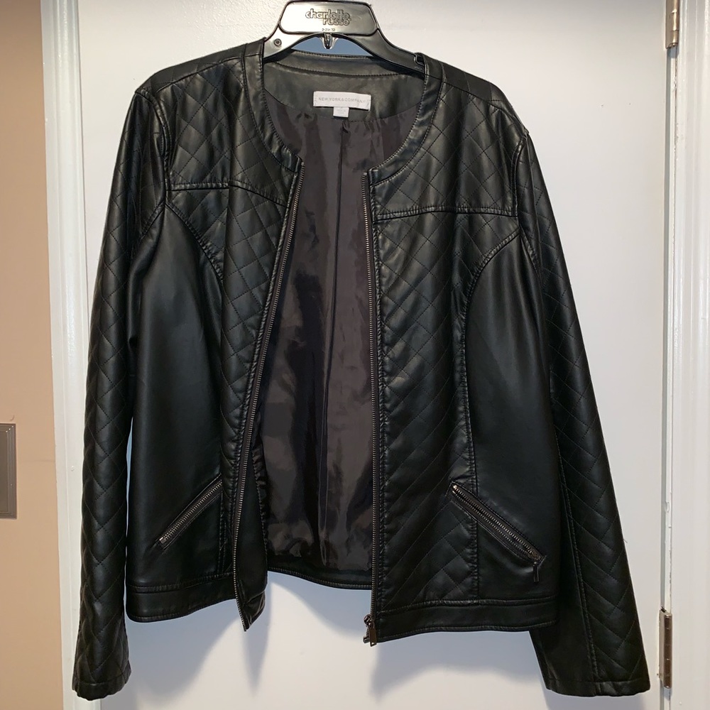Woman’s Faux Leather Jacket